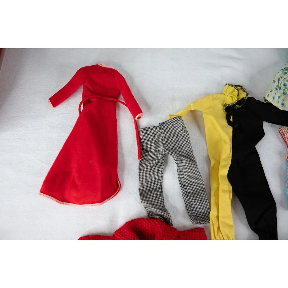 Mattel Barbie Ken Doll Clothes Lot Kids Multi Good Vintage 60s 70s Outfits 13p